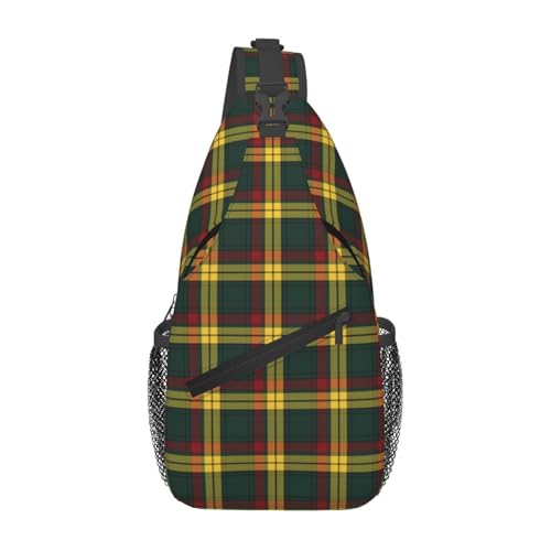 Crossbody Sling Backpack Clan MacMillan Old Modern Tartan Shoulder Chest Bag Daypack for Traveling Sport