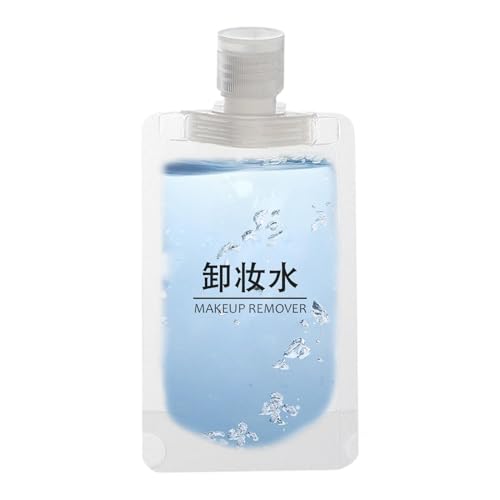 液体トラベルコンテナ ? 30ml/50ml/100ml 詰め替え可能なスクイーズポーチ、漏れ防止デザイン|シャンプー、コンディショナー、ローション、その他の旅行用の漏れ防止デザインのポータブルトイレタリーボトル