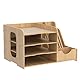 PUNCIA Dokumentenablage A4 Briefablage Ablagefächer Holz Schreibtisch Datei Organizer Papierablage Aktenaufbewahrung Ablagesystem Dokumentenhalter Ordner für Büro Arbeitszimmer Schule Office