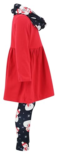 Image of Unique Baby Girls Kids Toddler 3pc Outfit Set Long Sleeve Cotton Blend Tunic Top Leggings and Scarf