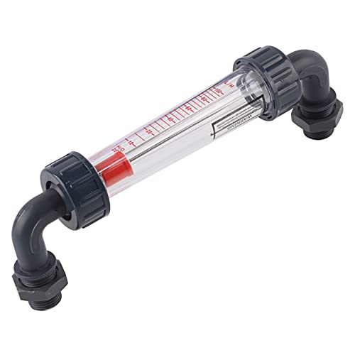 Atyhao LZS-15W肘液液流量計ABSプラスチックチューブタイプの水流メーター10-100LPH NPT1/2、液体流量を監視するため
