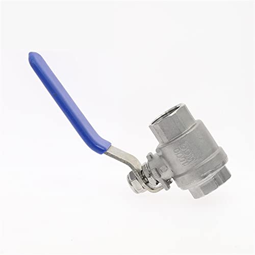 Válvula de bola para tubería de acero inoxidable SS 304 y rosca hembra recta de 3/8" 4