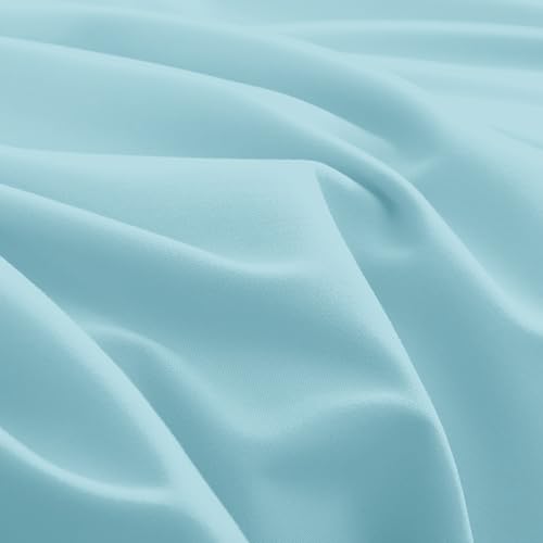 Image of Mocassi Luxury 6-Piece Sheet Set, Ultra Soft 1800 Premium Hotel Quality Microfiber Sheet Set, Fits Mattresses Up to 18 to 24 Inches Extra Deep Pocket - Breathable and Secure Fit, Full, Aqua Blue