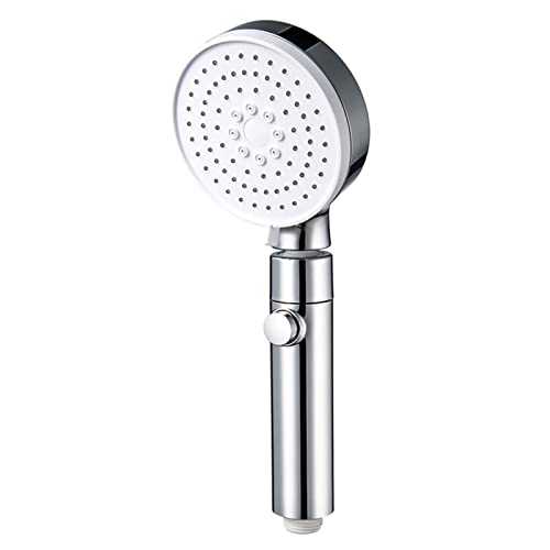 Spray Replacement Chrome Shower Head Universal Handheld Showerheads 3 Function Built-in Power Wash to Clean Tub, Tile and Pets
