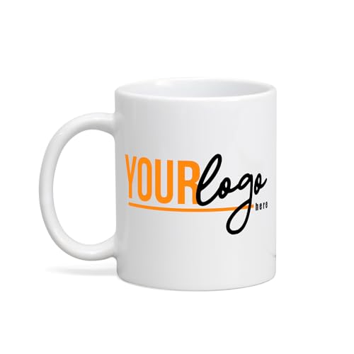 Taza de cerámica para café con logo personalizado 11 oz miniatura 1