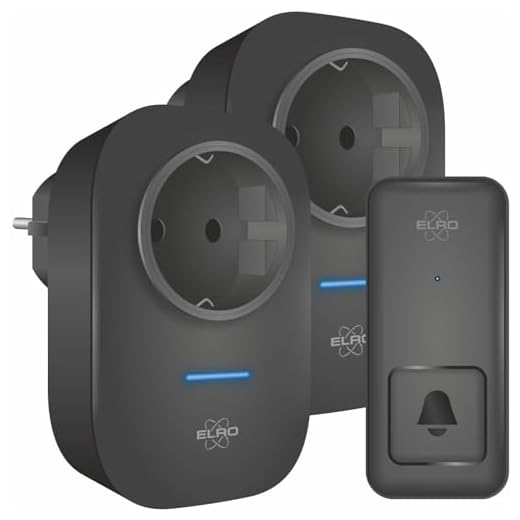 ELRO DB4000 Draadloze Kinetische Deurbel Set – met 2x Plug-in Ontvanger met Stopcontact – Geen Batterijen nodig