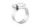 Breeze - 9228H Liner Stainless Steel Hose Clamp, Worm-Drive, SAE Size 28, 1-5/16" to 2-1/4" Diameter Range, 1/2" Band Width (Pack of 10)