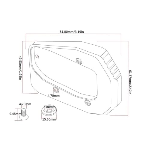 Support béquille XSR900 usiné CNC en aluminium haute résistance