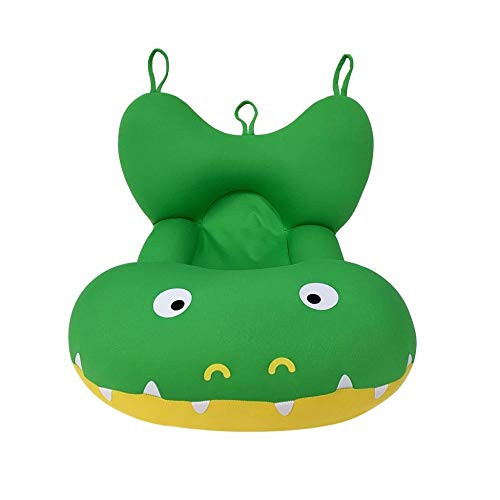 Almofada de Banho Jacaré Léo, Baby Pil, Verde/Amarelo