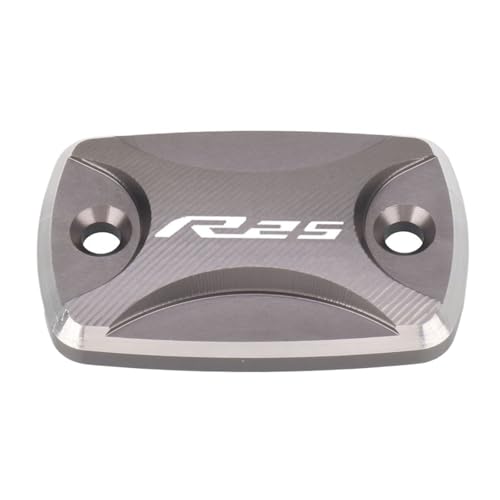 オートバイCNCフロントブレーキフルードリザーバーオイルカップキャップマスターシリンダーカバーYZF-R3 YZFR-25 YZFR3 YZFR25と互換性あり(R25 Titanium)