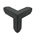 Pack of 4 Black Plated Metal 50x50x50mm Box Furniture Corners Hardware CN2206