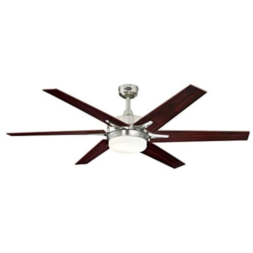 Westinghouse Cayuga 60-inch Ceiling Fan with LED Light Kit in Brushed Nickel