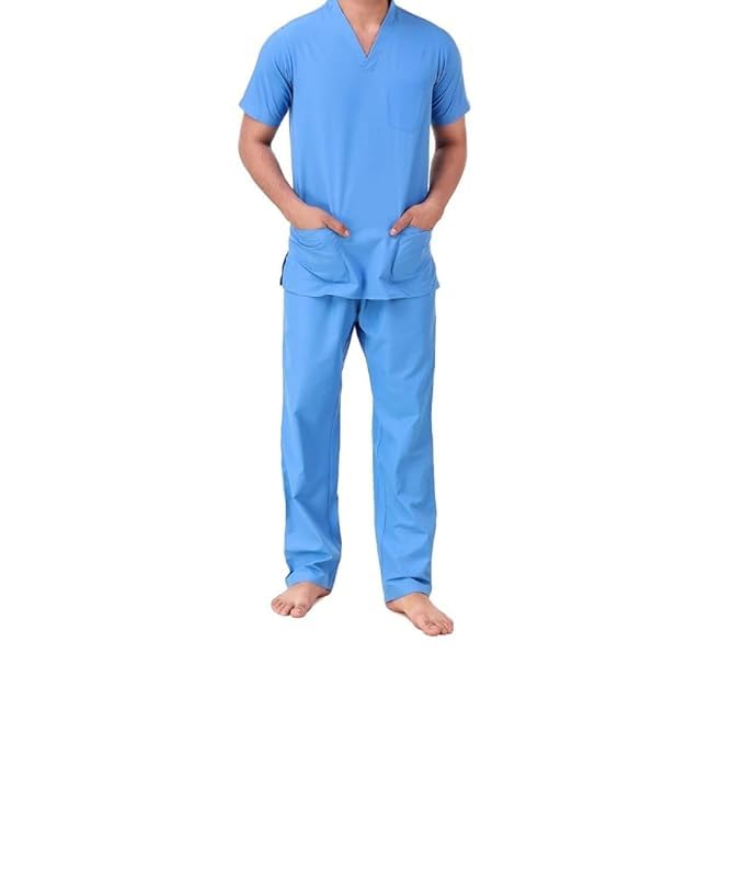 URMIT SURGICAL Unisex Scrub Suit Ideal for Surgeons, Hospital, OT Dress, Doctors, Dentists and Healthcare Professionals Staff Scrub Suit (Sky Blue) (Medium, 2) (B0D2Y2BYZ3) Amazon Price History, Amazon Price Tracker