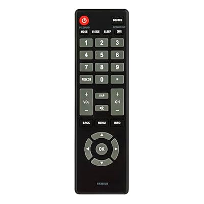 NH305UD Replace Remote Control Compatible with Emerson TV LF501EM4 LF501EM4F LC320EM3FA LF402EM6 LF402EM6F LF461EM4 LF461EM4A LF501EM4A LF501EM5 LF501EM5F LF501EM6F NH310UP 32FNT004 NH305UD NH303UD