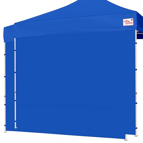 Image of Tradesparker 10x10 Pop Up Canopy Wall with Zipper, 86 inch Height Instant Canopy SunWall Tent Sidewalls for 10x10 Pop Up Tent,2 Pack Sidewall Only,Blue