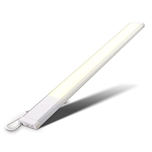 B.K.Licht I LED Unterbauleuchte I Werkstattlampe I inkl. 10W LED Platine 1100 Lumen I Länge: 57,5cm I 3.000K warmweiße Lichtfarbe I IP20 I Unterbaulampe I Küchenlampe