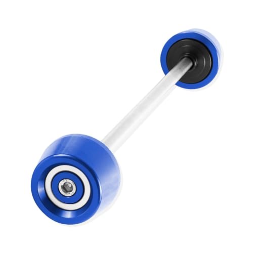 Sturzbügel Motorrad Vorderachs Schieberrad Sturzpads Schutz FÜR SUZUKI GSX-R600 GSX-R750 GSX-R1000 GSXR 600 750 1000(Blau-D)