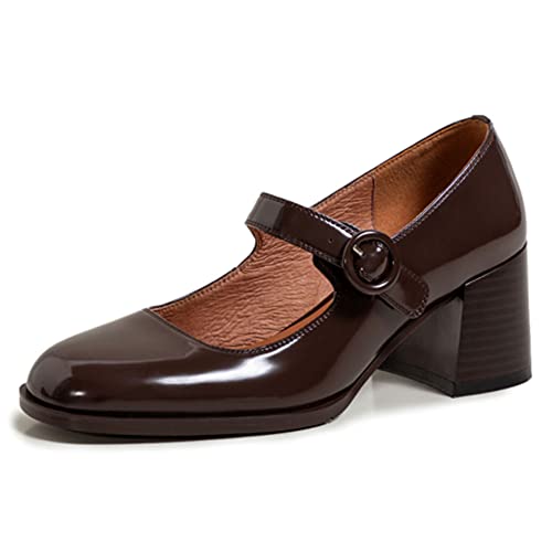 Lutalica W Zapatos de tacón grueso Mary Jane de las mujeres Cover