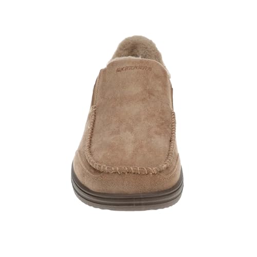 Skechers Homme Murette Scofield Chausson, Tan Microfiber, 45 EU