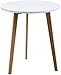 Produktbild Aubry Gaspard MTB 1280 Beistelltisch rund aus Holz und MDF Lackiert Weiß