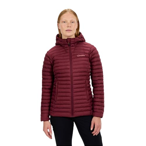 Berghaus Giacca termica da donna Nula, micro sintetica, colore rosso scuro, taglia 46