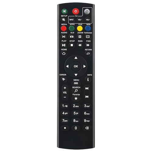 Replacement Remote Control Applicable for Zoomtak Media Box U pro, K3, V+, U+, T8+, H8+, U Plus, T8, M5, V Plus, H8, T8 Plus