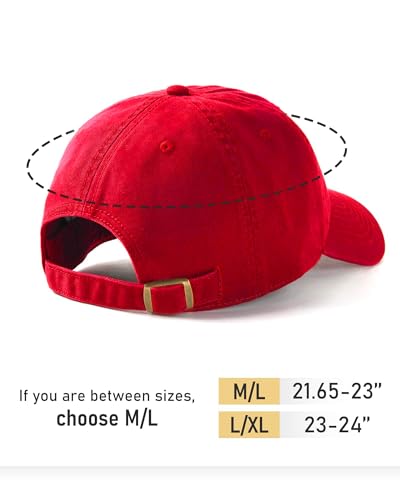 Image of FURTALK Unisex Vintage Washed Unstructured Baseball Cap Washed Cotton Adjustable Dad Hat
