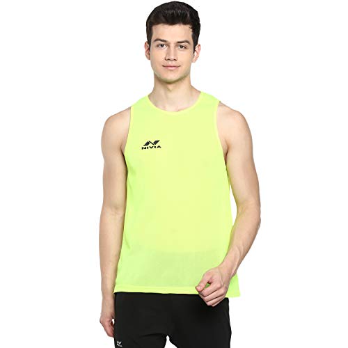 Nivia AIR Strike Training Bibs Men's, Green, XXL Bavoirs d'entraînement, Vert Floro Cover