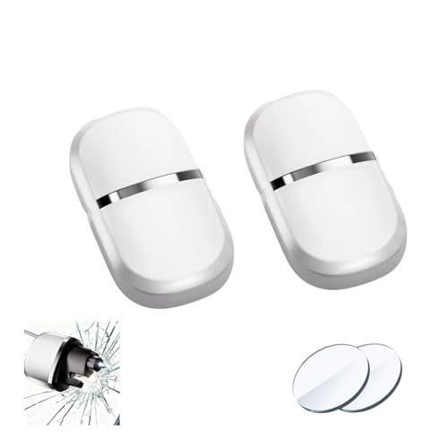 4-Pack Car Emergency Escape Tool Set - 2 Window Breaker & Seatbelt Cutter Tools and 2 Practice Test Glasses, 2-in-1 Car Window Breaker & Seatbelt Cutter - suitable for vehicle emergencies (black)