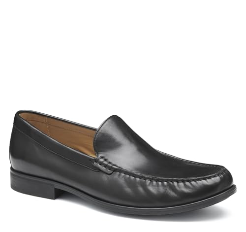 Johnston & Murphy Harrison Venetian Loafers, Leather Moccasins for Men, Comfortable Men’s Dress Shoes
