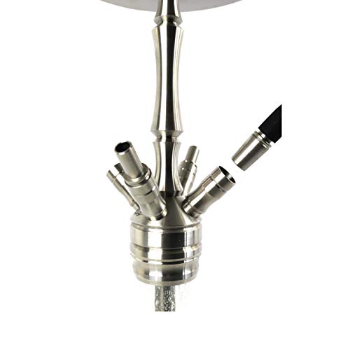 Efendi Sparkle moderne orientalische Shisha Wasserpfeife inkl Kaminaufsatz von Efendi mit Tonkopf – Bild 7