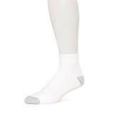 Burlington Mens' Comfort Power Quarter Top Sport Socks 6-12M US White - 10 Pairs