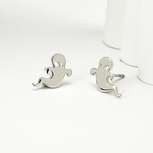 Boma Jewelry Sterling Silver Spooky Ghost Stud Earrings3