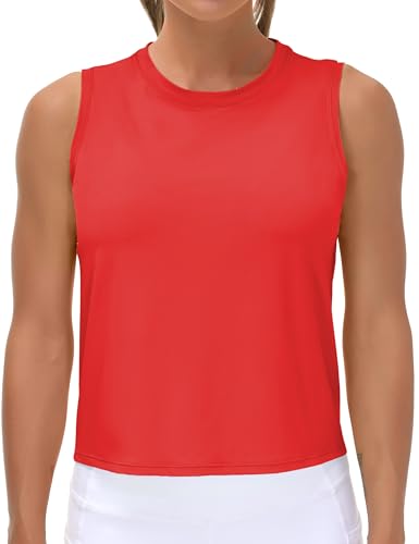 Image of THE GYM PEOPLE Women's Workout Tops in Ice Silk Quick Dry Sleeveless