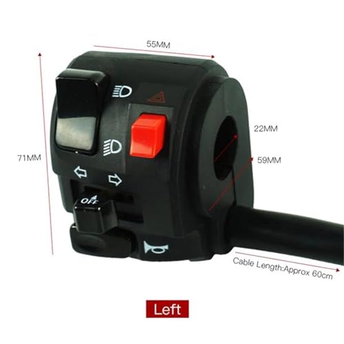 Commande Guidon 22 mm de Haute Précision pour Moto