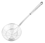 U Chef Colador Araña de Acero Inoxidable para Freír y Cocinar, Utensilio Resistente al Calor, Cuchara Coladora de Pasta...