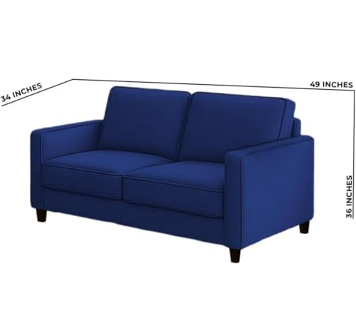 Image of The MM Furniture store Premium Fabric Sofa - Sapphire (2 Seater)