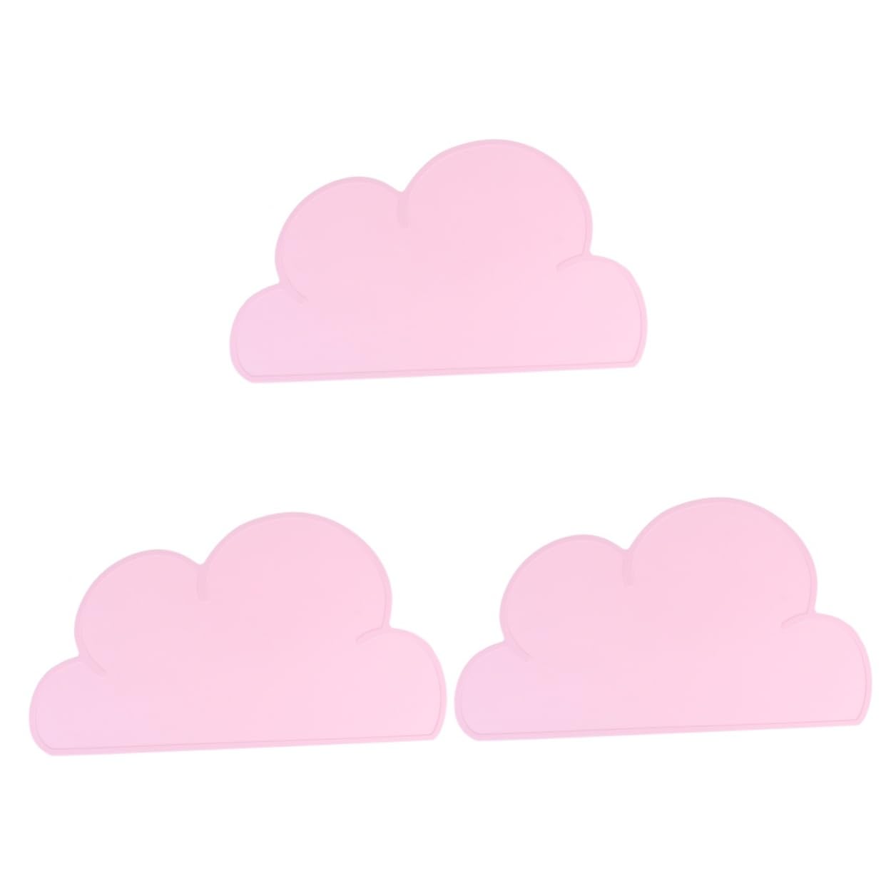 Didiseaon 3pezzi Tappetino Per Per Animali Silicone Design Facile Da Per Pet Mat Antiscivolo Rosa