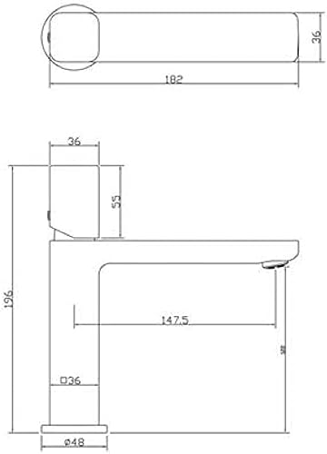 Robinet mitigeur Bruss pour vasque et lavabo de salle de bain - 4