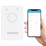 PAR Meter PPFD Recording, for LED Growth Light 400-700nm, DLI Calculator, Convenient Bluetooth Connection to Your Phone, for Grow Tents, Greenhouses, Agriculture