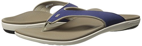 Image of Spenco Yumi Men's Orthotic Flip Flops Medieval Blue - 10 Medium