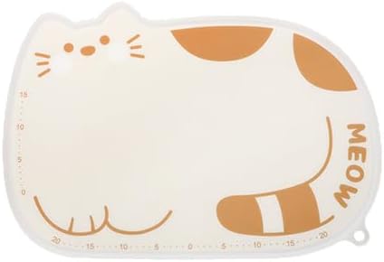 Cat-Shaped Silicone Dough Kneading Mat, Food-Grade Panel Mat, Thickened Household Chopping Board, 2-Piece Set