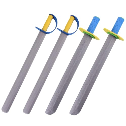 DAGLLGEW 4 Pezzi Spade e coltelli in Schiuma Schiuma Eva Spada da Pirata Giochi di finzione Giocattoli per Bambini attività per Feste Asilo Spada per Bambini Pirata