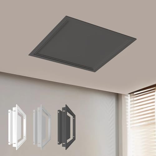 �_���� �V��A�N�Z�X�p�l�� 150mm�A200mm�A300mm�A400mm�A500mm�A�A���~�j�E���������_�����A�o�X���[���P�[�u���A�N�Z�X�n�b�`�i�B���L���b�v�t���j�A�l�W�t�� ���t���ȒP ���� �ƒ�p �C��(Black,15*15cm)