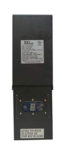 Moonrays 95436 600-Watt Low Voltage Power Pack With Sensor and Weather Shield for Landscape Lighting, Black