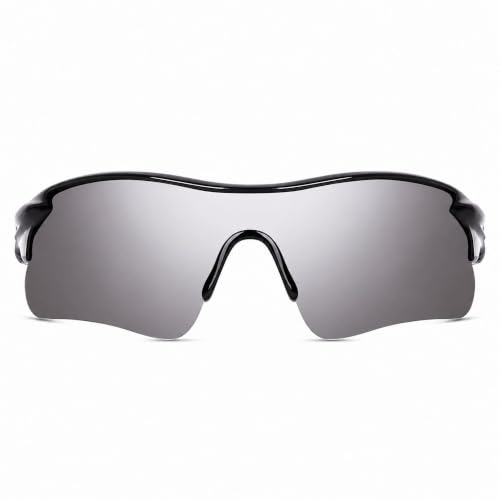 Image of Dervin Non Polarized Oversized Sports Sunglasses for Men Women, Outdoor Cricket Cycling Hiking Fishing Sunglasses