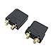 Yaohappy 5Pair Black Amass XT90 XT-90 Male Female Bullet Connectors Power Plug with Heat Shrink for RC Lipo Battery Motor