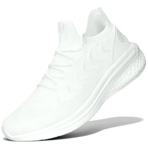 Image of Pujcs Womens Walking Running Shoes Slip-on Breathable Mesh Tennis Sneakers | Lightweight Non-Slip Shoes-Cushioned Athletic Sneakers for Gym Hiking Workout Casual Work