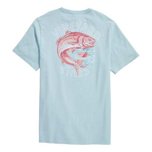 vineyard vines Men's Painted Redfish Short-Sleeve Pocket Tee