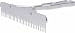 Weaver Leather Blunt Tooth Fluffer Comb with Aluminum Handle and Replaceable Stainless Steel Blade